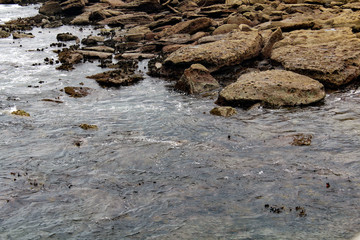 Beach Rocks and Water