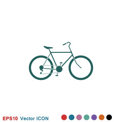 Fototapeta premium Bicycle icon. Vector element illustration on background.