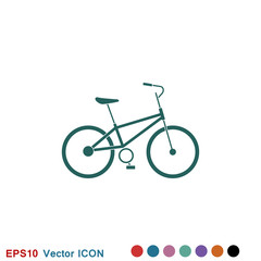 Fototapeta premium Bicycle icon. Vector element illustration on background.
