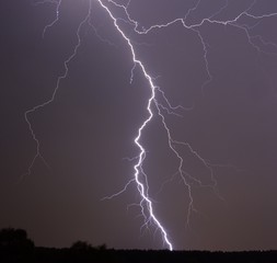 Nocturnal Summery Berlin Thunderstorm Lightnings of July 5, 2015, Germany