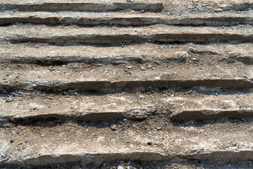 Repair of old concrete stairs.