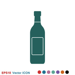 Bottle vector icon, for mobile and web design. Drink Bottle vector graphics