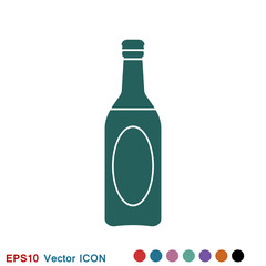 Bottle vector icon, for mobile and web design. Drink Bottle vector graphics