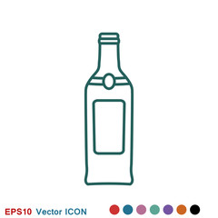 Bottle vector icon, for mobile and web design. Drink Bottle vector graphics