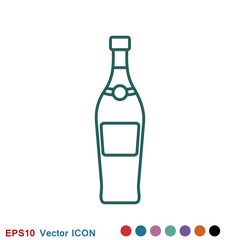 Bottle vector icon, for mobile and web design. Drink Bottle vector graphics