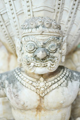 Fototapeta premium picture The statue in the old Thai temple