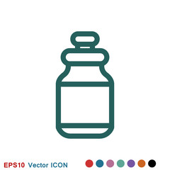Bottle vector icon, for mobile and web design. Drink Bottle vector graphics
