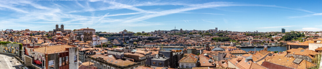 Fototapeta na wymiar panorama of old town