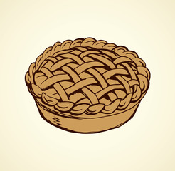 Pie. Vector drawing