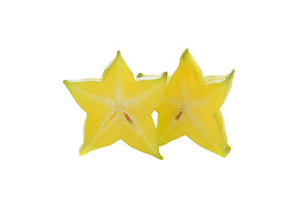 Fototapeta premium star apples isolated on white background