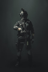 special forces soldier police, swat team member