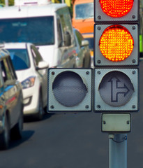 image of traffic lights on cars on the roadway
