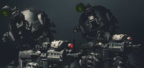 special forces soldier police, swat team member