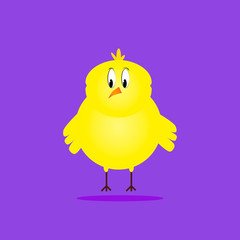 Caricature of a chick.