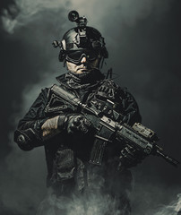 special forces soldier police, swat team member - 272412385