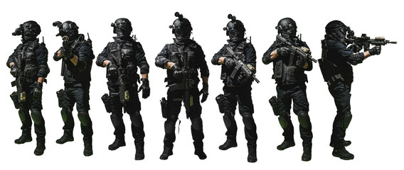 special forces soldier police, swat team member - 272412537
