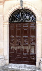 door of an old church in Zakynthos Island - Greece