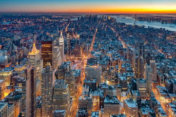 Downtown Manhattan in New York, United States.