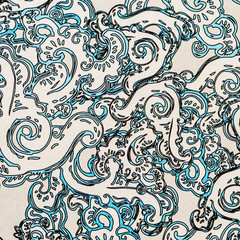 Arrière plan aux motifs graphiques colorés