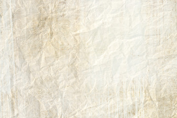 white crumpled kraft paper background