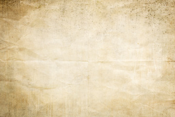 Old crumpled paper background or texture