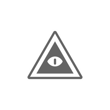 Eye in pyramid icon. Element of World religiosity icon. Premium quality graphic design icon. Signs and symbols collection icon