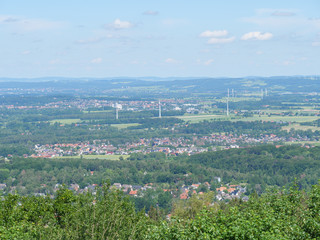 detmold und das hermannsdenkmal in westfalen