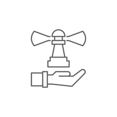 Business, visionary icon. Element of teamwork icon. Thin line icon for website design and development, app development. Premium icon