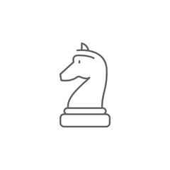 Chess, strategy icon. Element of teamwork icon. Thin line icon for website design and development, app development. Premium icon