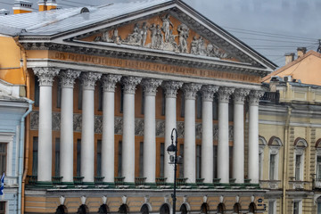 Fototapeta premium columns of the cathedral in st petersburg