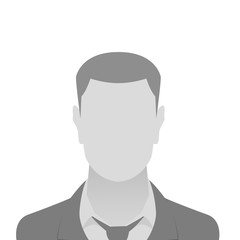 Person gray photo placeholder man
