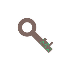 Key color icon. Element of boho color icon. Premium quality graphic design icon. Signs and symbols collection icon for websites, web design, mobile app