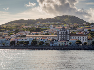 View of Horta, the capital of Faial Island in the Azores