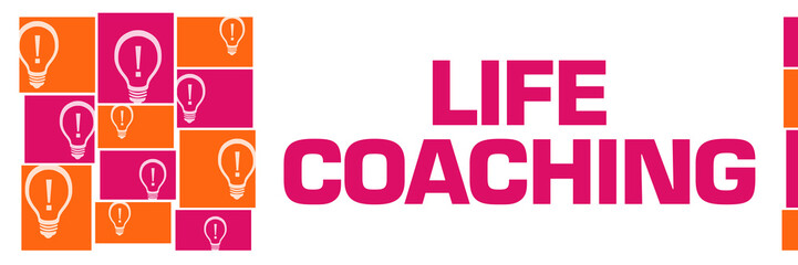 Life Coaching Pink Orange Bulbs Grid Left 