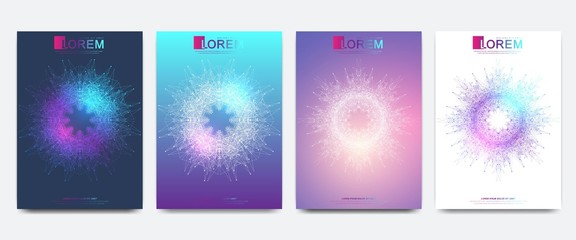 Modern vector template for brochure, leaflet, flyer, cover, banner, catalog, magazine, or annual report in A4 size. Health care cover template design. Healthcare presentation with mandala