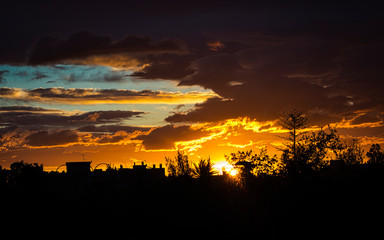 Atardecer de oro