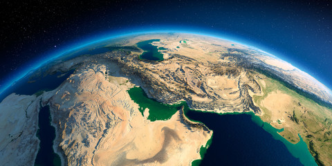 Detailed Earth. Persian Gulf
