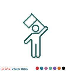 Champion vector icon, flat design for web or mobile app, award symbol.