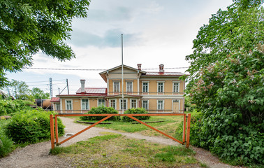 view of  old house  paldiski estonia