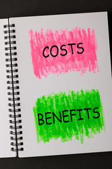 Costs Benefits Concept