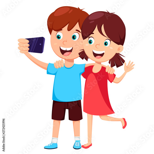Happy Friendship Day Concept Boy And Girl Wall Mural Wallpaper Murals Vectorkif Happy Friendship Day Concept Boy And Girl Wall Mural Wallpaper Murals Vectorkif
