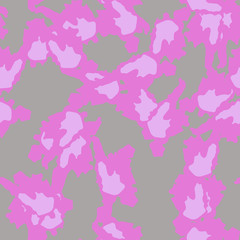 Fototapeta na wymiar UFO camouflage of various shades of grey and pink colors