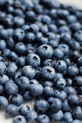 Fresh blueberry background. Summer healthy food
