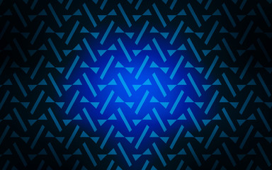 Dark BLUE vector backdrop with lines, triangles.