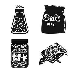 Vector design of natural and baking   icon. Collection of natural and food stock vector illustration.