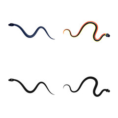 Vector design of mammal and danger logo. Collection of mammal and medicine stock symbol for web.