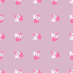 Obraz premium Unicorn seamless pattern. Vector illustration.