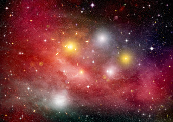 galaxy in a free space