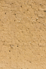  Pared con textura de adobe