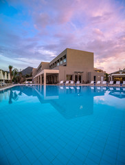 Swimming pool at the summer holydays resort